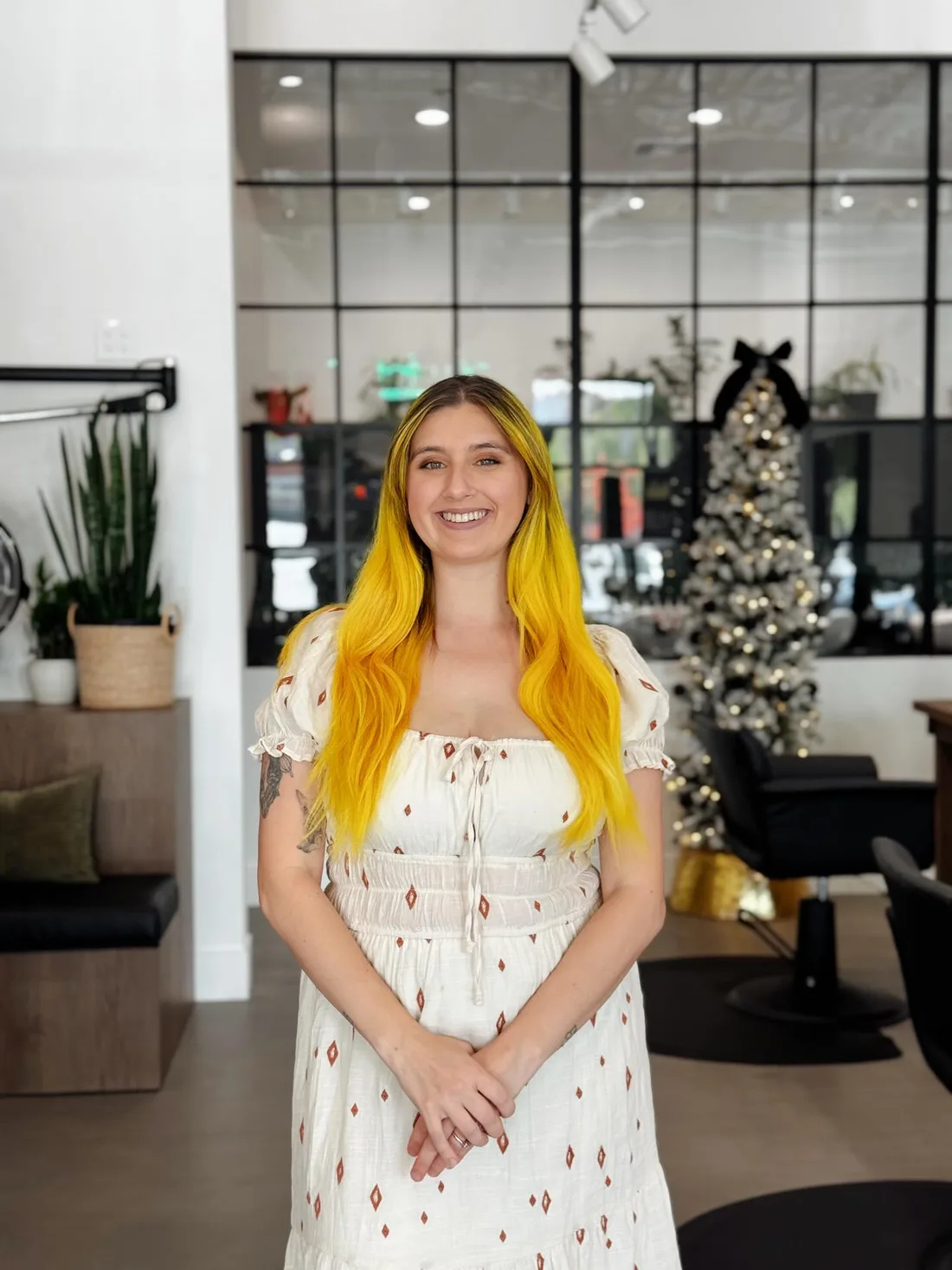 Brooke Farris in the salon